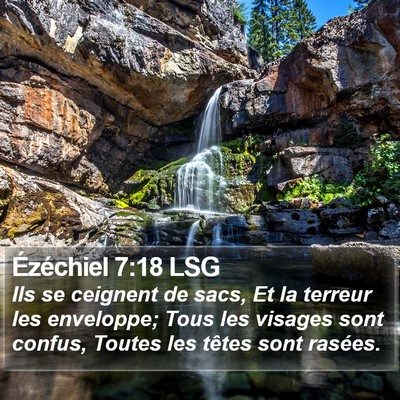 Ézéchiel 7:18 LSG Bible Verse Image