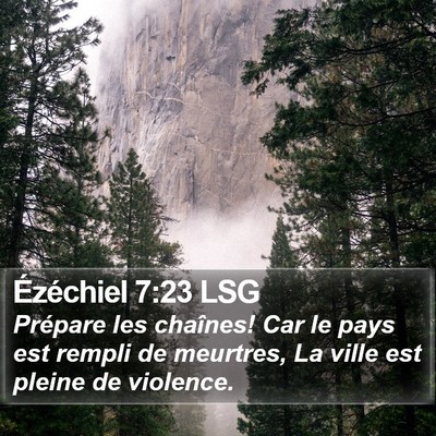 Ézéchiel 7:23 LSG Bible Verse Image