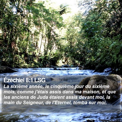 Ézéchiel 8:1 LSG Bible Verse Image