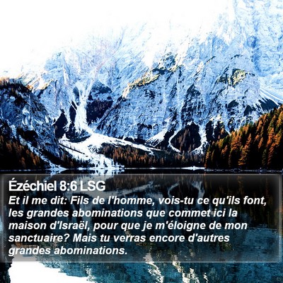 Ézéchiel 8:6 LSG Bible Verse Image