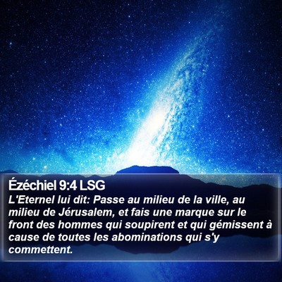 Ézéchiel 9:4 LSG Bible Verse Image