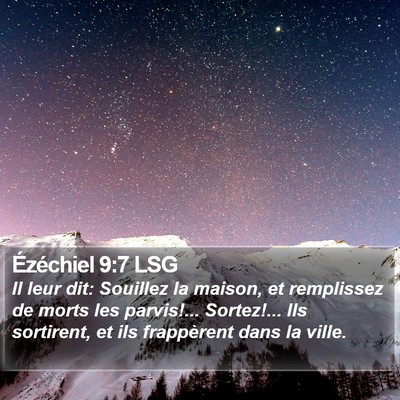 Ézéchiel 9:7 LSG Bible Verse Image