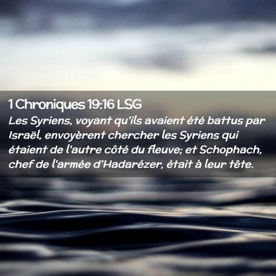 Picture 02 - 1 Chroniques 19:16 LSG - Les Syriens, voyant qu'ils avaient été battus - Bible Verse Picture
