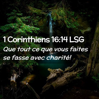 Picture 02 - 1 Corinthiens 16:14 LSG - Que tout ce que vous faites se fasse avec - Bible Verse Picture