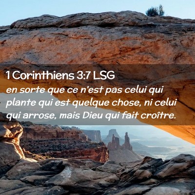 Picture 02 - 1 Corinthiens 3:7 LSG - en sorte que ce n'est pas celui qui plante qui - Bible Verse Picture