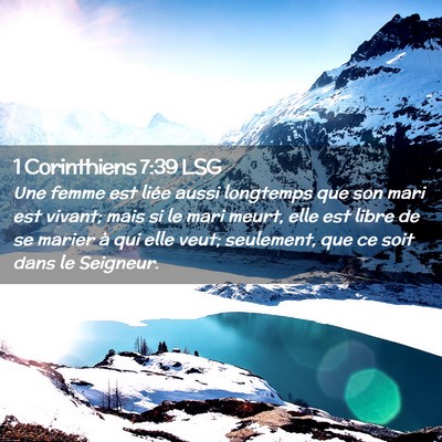 Picture 02 - 1 Corinthiens 7:39 LSG - Une femme est liée aussi longtemps que son mari - Bible Verse Picture