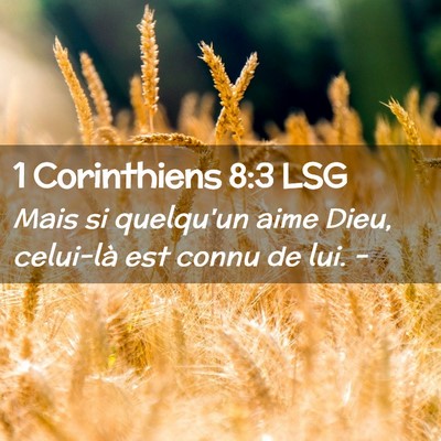 Picture 02 - 1 Corinthiens 8:3 LSG - Mais si quelqu'un aime Dieu, celui-là est connu - Bible Verse Picture