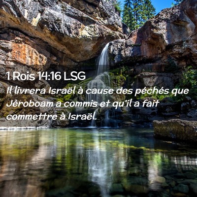 Picture 02 - 1 Rois 14:16 LSG - Il livrera Israël à cause des péchés que - Bible Verse Picture