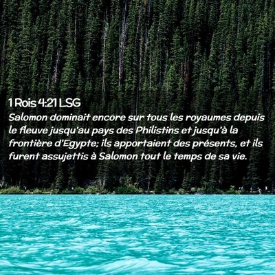 Picture 02 - 1 Rois 4:21 LSG - Salomon dominait encore sur tous les royaumes - Bible Verse Picture