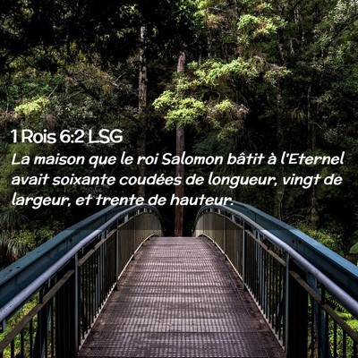 Picture 02 - 1 Rois 6:2 LSG - La maison que le roi Salomon bâtit à l'Eternel - Bible Verse Picture