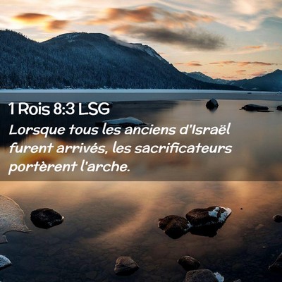 Picture 02 - 1 Rois 8:3 LSG - Lorsque tous les anciens d'Israël furent - Bible Verse Picture