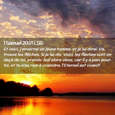 Picture 02 - 1 Samuel 20:21 LSG - Et voici, j'enverrai un jeune homme, et je lui - Bible Verse Picture