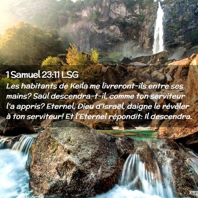 Picture 02 - 1 Samuel 23:11 LSG - Les habitants de Keïla me livreront-ils entre - Bible Verse Picture