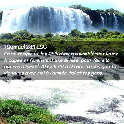Picture 02 - 1 Samuel 28:1 LSG - En ce temps-là, les Philistins rassemblèrent - Bible Verse Picture