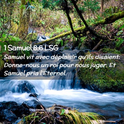 Picture 02 - 1 Samuel 8:6 LSG - Samuel vit avec déplaisir qu'ils disaient: - Bible Verse Picture