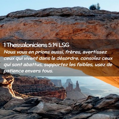 Picture 02 - 1 Thessaloniciens 5:14 LSG - Nous vous en prions aussi, frères, avertissez - Bible Verse Picture