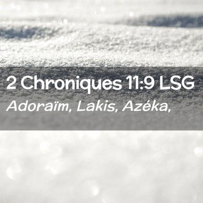 Picture 02 - 2 Chroniques 11:9 LSG - Adoraïm, Lakis, - Bible Verse Picture