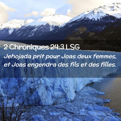 Picture 02 - 2 Chroniques 24:3 LSG - Jehojada prit pour Joas deux femmes, et Joas - Bible Verse Picture