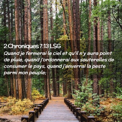 Picture 02 - 2 Chroniques 7:13 LSG - Quand je fermerai le ciel et qu'il n'y aura point - Bible Verse Picture
