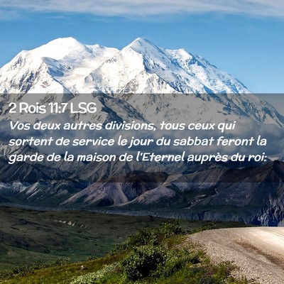Picture 02 - 2 Rois 11:7 LSG - Vos deux autres divisions, tous ceux qui sortent - Bible Verse Picture