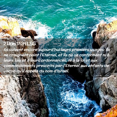 Picture 02 - 2 Rois 17:34 LSG - Ils suivent encore aujourd'hui leurs premiers - Bible Verse Picture