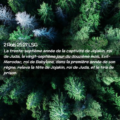 Picture 02 - 2 Rois 25:27 LSG - La trente-septième année de la captivité de - Bible Verse Picture