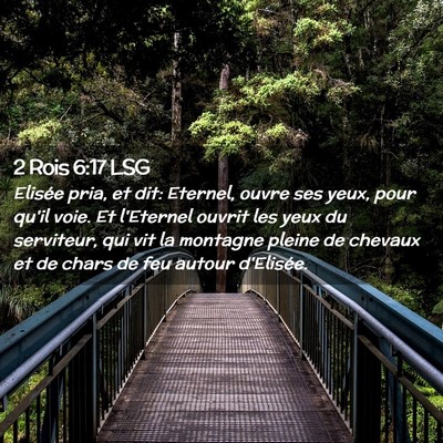 Picture 02 - 2 Rois 6:17 LSG - Elisée pria, et dit: Eternel, ouvre ses yeux, - Bible Verse Picture