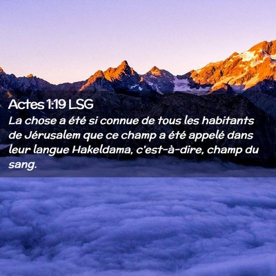 Picture 02 - Actes 1:19 LSG - La chose a été si connue de tous les habitants - Bible Verse Picture