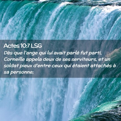 Picture 02 - Actes 10:7 LSG - Dès que l'ange qui lui avait parlé fut parti, - Bible Verse Picture