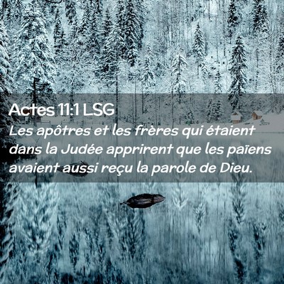 Picture 02 - Actes 11:1 LSG - Les apôtres et les frères qui étaient dans la - Bible Verse Picture
