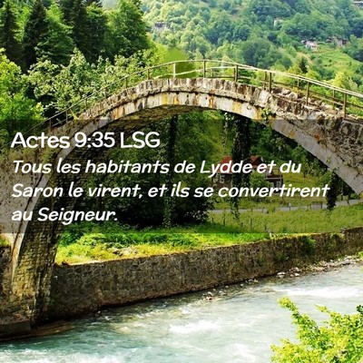Picture 02 - Actes 9:35 LSG - Tous les habitants de Lydde et du Saron le - Bible Verse Picture