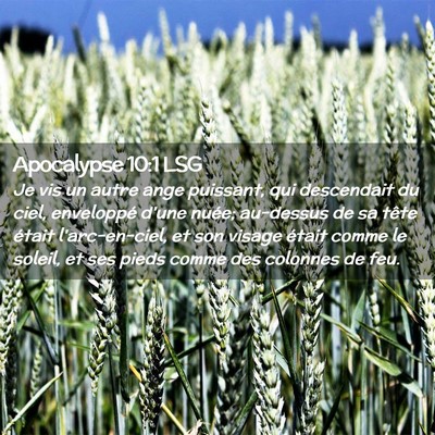 Picture 02 - Apocalypse 10:1 LSG - Je vis un autre ange puissant, qui descendait du - Bible Verse Picture