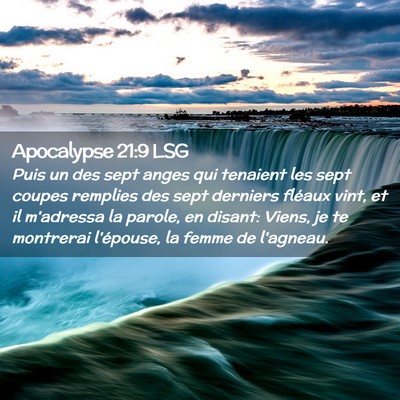 Picture 02 - Apocalypse 21:9 LSG - Puis un des sept anges qui tenaient les sept - Bible Verse Picture