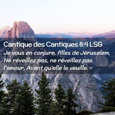 Picture 02 - Cantique des Cantiques 8:4 LSG - Je vous en conjure, filles de Jérusalem, Ne - Bible Verse Picture