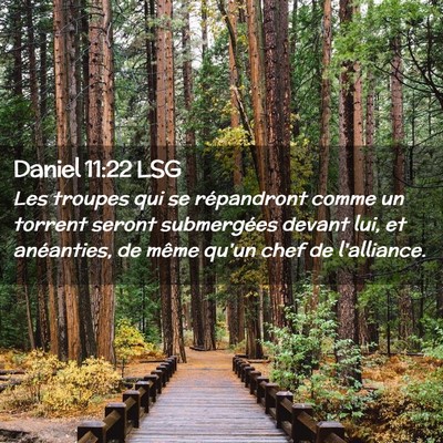 Picture 02 - Daniel 11:22 LSG - Les troupes qui se répandront comme un torrent - Bible Verse Picture