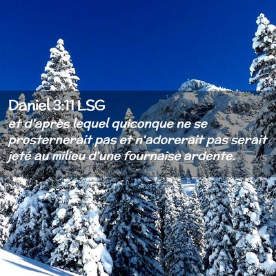 Picture 02 - Daniel 3:11 LSG - et d'après lequel quiconque ne se prosternerait - Bible Verse Picture