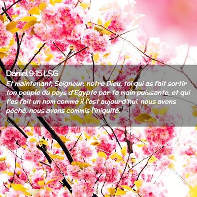 Picture 02 - Daniel 9:15 LSG - Et maintenant, Seigneur, notre Dieu, toi qui as - Bible Verse Picture