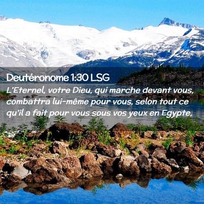 Picture 02 - Deutéronome 1:30 LSG - L'Eternel, votre Dieu, qui marche devant vous, - Bible Verse Picture