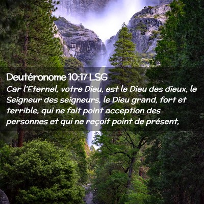 Picture 02 - Deutéronome 10:17 LSG - Car l'Eternel, votre Dieu, est le Dieu des dieux, - Bible Verse Picture