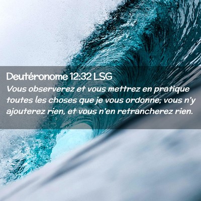Picture 02 - Deutéronome 12:32 LSG - Vous observerez et vous mettrez en pratique - Bible Verse Picture
