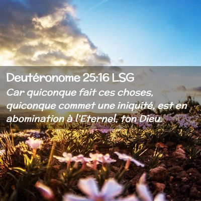 Picture 02 - Deutéronome 25:16 LSG - Car quiconque fait ces choses, quiconque commet - Bible Verse Picture