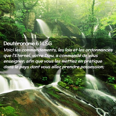 Picture 02 - Deutéronome 6:1 LSG - Voici les commandements, les lois et les - Bible Verse Picture