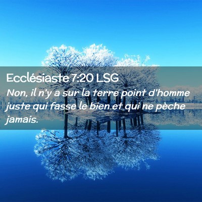 Picture 02 - Ecclésiaste 7:20 LSG - Non, il n'y a sur la terre point d'homme juste - Bible Verse Picture