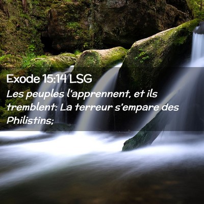 Picture 02 - Exode 15:14 LSG - Les peuples l'apprennent, et ils tremblent: La - Bible Verse Picture