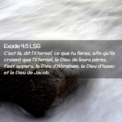Picture 02 - Exode 4:5 LSG - C'est là, dit l'Eternel, ce que tu feras, afin - Bible Verse Picture