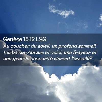 Picture 02 - Genèse 15:12 LSG - Au coucher du soleil, un profond sommeil tomba - Bible Verse Picture