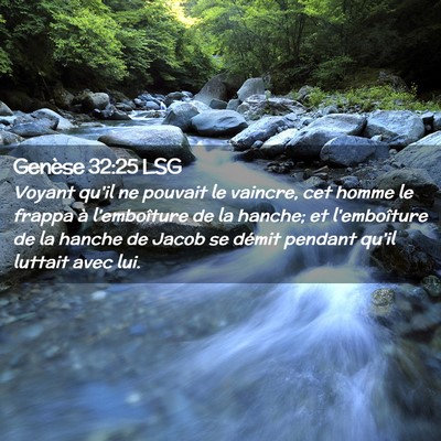 Picture 02 - Genèse 32:25 LSG - Voyant qu'il ne pouvait le vaincre, cet homme le - Bible Verse Picture