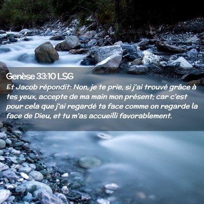 Picture 02 - Genèse 33:10 LSG - Et Jacob répondit: Non, je te prie, si j'ai - Bible Verse Picture