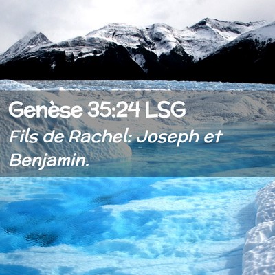 Picture 02 - Genèse 35:24 LSG - Fils de Rachel: Joseph et - Bible Verse Picture