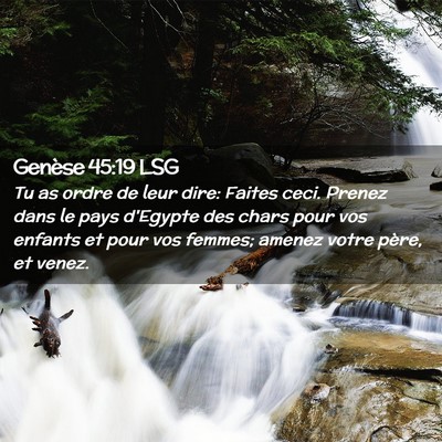Picture 02 - Genèse 45:19 LSG - Tu as ordre de leur dire: Faites ceci. Prenez - Bible Verse Picture